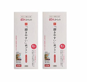 【お得な2個セット】歯ブラシ職人 田辺重吉考案 LT-59 40代からの「磨きやすい」歯ブラシ 先細毛（少しやわらかめ）6本セット×2個