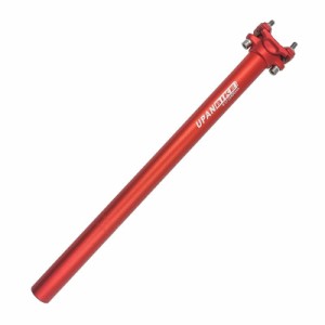 UPANBIKE 自転車 シートポスト アルミニウム合金 φ27.2mm*400mm ロングマウンテンバイク ロードバイク シートポスト(レッド)