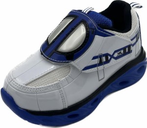 [プラレール] 鉄道 子供 光る靴 スニーカー スピードジェット クロスライナー ドッグエクスプレス フラッシュ ボーイズ PR16296 ホワイト