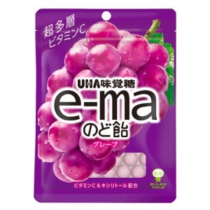 味覚糖 e-ma イーマ のど飴 袋 グレープ 50g × 12袋入 (6×2) /ぶどう