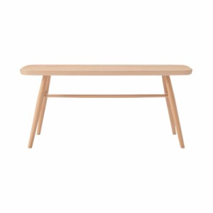 MUJI 無印良品 ブナ材ベンチ 幅100×奥行34×高さ44cm 丸脚 12892403