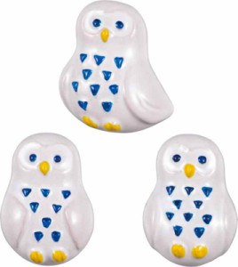 サンアート かわいい食器 「 鳥 のキッチン用品 」 ふくろ (ホワイト)