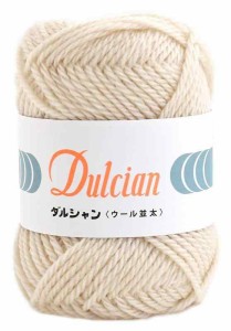 DARUMA ダルシャン ウール 並太 毛糸 並太 Col.102 ベージュ 系 40g 約75m 5玉セット 5800