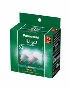 パナソニック ミニクリプトン型 パルック LED電球 口金 E17 電球60W形相当 昼白色相当(6.9W) 小形電球・広配光タイプ 2個入 断熱材施工器