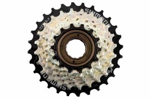 シマノ (SHIMANO) マルチプルフリーホイール MF-TZ510-7 7S 14-28T スポークプロテクター付 EMFTZ5107428CP TOURNEY (ターニー)