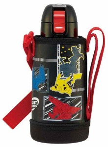 スケーター(Skater) 水筒 600ml ステンレス ポケットモンスター 子供用 カバー付き KSTCH6-A