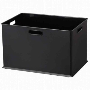 サンカ 収納ボックス 取っ手付き インボックス (ブラック, Large, 縦置きカラーボックス対応【単品】)