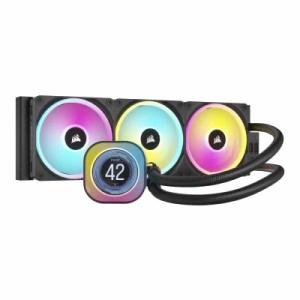 CORSAIR iCUE LINK H150i LCD AIO 水冷式 CPU クーラー - 【QX120 RGB ファン/IPS LCDスクリーン付き】 - 360mm ラジエーター Intel LGA 