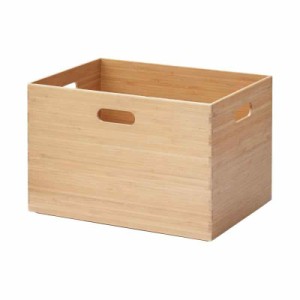 無印良品 重なる竹材長方形ボックス 収納用品 (ボックス 大)