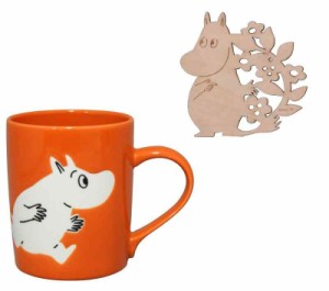 山加商店 MOOMIN ( ムーミン ) マグカップ 木製コースター付 ムーミン 容量約300ml グッズ 北欧 母の日 プレゼント 食器 ギフト 結婚祝い