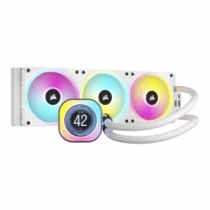 CORSAIR iCUE LINK H150i LCD AIO 水冷式 CPU クーラー - 【QX120 RGB ファン/IPS LCDスクリーン付き】 - 360mm ラジエーター Intel LGA 