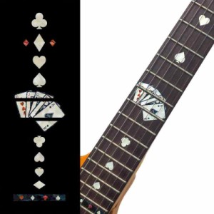 Inlaystickers ジャカモウ(Jockomo) プレイング・カード(トランプ)/ホワイトパール ギターに貼る インレイステッカー