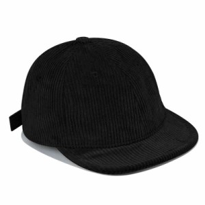 [Croogo] アンパイアキャップ オシャレ 短いツバキャップ コーデュロイ ショートブリム ソフトキャップ 小さな BBキャップ 野球帽 ブリッ