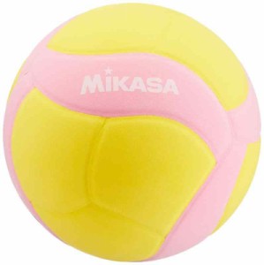 ミカサ(MIKASA) スマイルバレー 4号 VS160W-Y 推奨内圧0.10~0.15(kgf/？) (イエロー/ピンク, バレーボール4号(約160g), 新モデル)