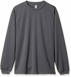 [グリマー] 長袖 4.4オンス ALT ドライ ロングスリーブ Tシャツ 00304-ALT [UVカット] メンズ ダークグレー M