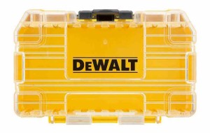 デウォルト(DEWALT) タフケース (小) オーガナイザー 工具箱 収納ケース ツールボックス 透明蓋 脱着トレー 積み重ね収納 ネジ ビット 小