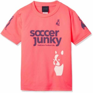 [サッカージャンキー] Tシャツ SJ0699 (XS, 蛍光ピンク×パープル)