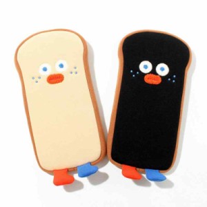 かわいい 食パントースト キャラクター 小物 ポーチ ペンケース 筆箱, Brunch Brother Runtoast Pencase (Toast)
