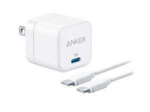 Anker PowerPort III 20W Cube (USB PD 充電器 20W USB-C 超小型急速充電器)【PSE技術基準適合/PowerIQ 3.0 (Gen2)搭載】 (USB-C & USB-C