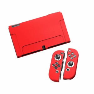 Ryo YXL Switch 有機EL 対応 保護 ケース Joy-Con カバー 分離式 3点セット スイッチ 有機ELモデル 専用 カバー 装着簡単 TPU ソフト 耐