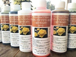 花科学 かんたんプリザーブドフラワー加工液 インスタントプリザ SF-G液（1液タイプ）内容量：200ml (白色)