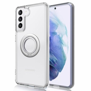 JOOBOY Galaxy ケース リング付き (Galaxy S22, クリア)