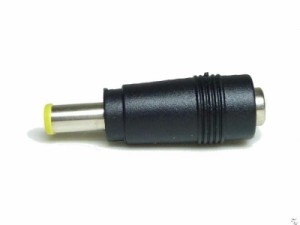 DCプラグ変換アダプタ　5.5mm/2.1mm ⇒ 5.5mm/3.3mm センターピン　極性統一プラグ#4 （5.5 / 2.1 /　3.3 / センターピン）