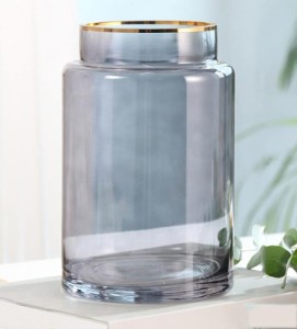 ガラスの花瓶 透明 大 花器 フラワーベース ガラスベース ガラスボトル アレンジ インテリア 水栽培 生け花 造花 おしゃれ シンプル イン
