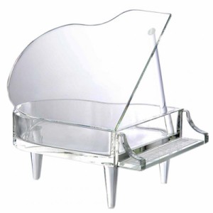 ティートサイト ガラス製 グランドピアノ ギフト ボックス入り H16cm×W11cm×D15cm クリスタルピアノ
