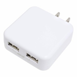 KYOHAYA usb 充電器 薄型 2ポート 2.4A 急速 ACアダプター iPhone/iPad/Android対応 折畳式プラグ Smart IC 搭載 安全 軽量 コンパクト 