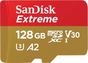 【 サンディスク 正規品 】 SanDisk microSD 128GB UHS-I U3 V30 書込最大90MB/s Full HD & 4KExtreme SDSQXAA-128G-GH3MA 新パッケージ