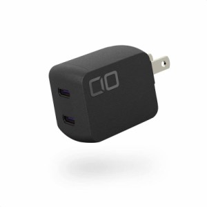 CIO NovaPort DUO 45W USB-C 2ポート GaN USB PD 充電器 【CIO独自技術 NovaIntelligence搭載】 急速充電器 タイプc Type-C 同時充電 iPh