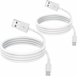 iphone 充電 ケーブル【MFi認証品 2M2本セット】充電器 ケーブル USB-A to Lightning 急速充電 ライトニング 高速データ同期 最大2.4A iP