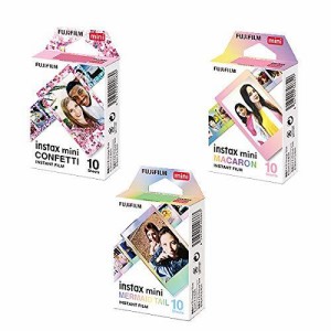 富士フイルム チェキフィルム 3種セット instax mini 絵柄入りフレームタイプ