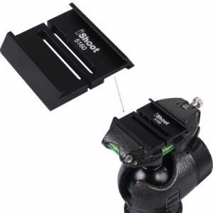 iShoot カメラクイックリリースプレートアダプタークランプコンバーター GITZO GS5160CDT対応 39mm Arca-Swiss Fit to 50mm GITZO 三脚ヘ