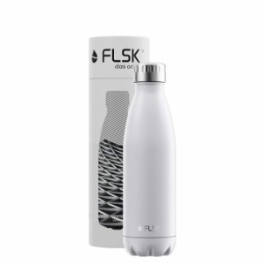 FLSK フラスク 炭酸対応 水筒 真空断熱 ドイツ ステンレスボトル 保温 保冷 炭酸OK 魔法瓶 直飲み ギフト (350ml, ミッドナイト)