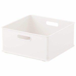サンカ 収納ボックス 取っ手付き インボックス (ホワイト, 1/3, 横置きカラーボックス対応【単品】)