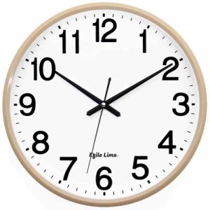 時計 壁掛け時計 【 秒針の音がしない時計 】 掛け時計 静音 壁掛け wall clock 置き時計 アナログ シンプルでおしゃれな時計 (9インチ, 