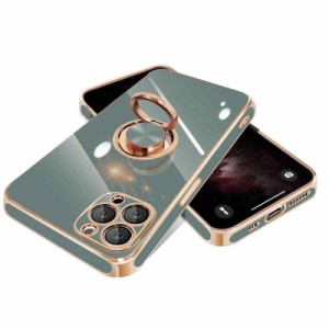 iPhone 11 ケース リング付き 耐衝撃 アイフォン 11 リング カバー 全面保護 スマホケース TPU素材 ストラップホール付き 360°回転 スタ