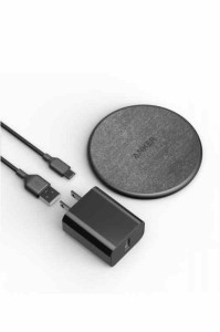 Anker 318 Wireless Charger (Pad) (ワイヤレス充電器 Qi認証) iPhone 14/ 13 Galaxy 各種対応 最大10W出力 USB-C & USB-A ケーブル同梱 