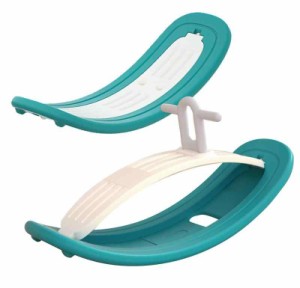 【LifeRed】 2in1 プラスチックバランスボード 木馬 遊具 子供 大人 体幹 スライド トレーニング ストレッチ 屋内 家庭用 簡単組立 (濃い