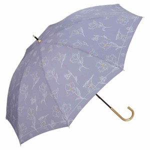 Wpc. 日傘 遮光フラワードローイング レディース 晴雨兼用 遮光 UVカット 100% 花柄 ニュアンスカラー 上品 おしゃれ 可愛い 女性 (親骨