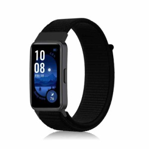 [MosFoil] Huawei Band 9 / Huawei Band 8 対応 バンド 交換ベルト ベルクロデザイン 柔らかく快適 サイズ調節可能 編組バンド ナイロン