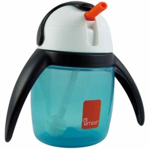 UMEE ストローボトル ペンギンストローマグ 240ml&360ml (Blue, 240ml)