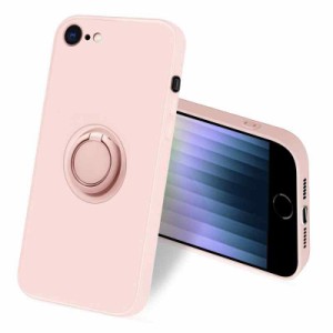 iPhone14 ケース リング シリコン 耐衝撃 アイフォン14 リング付き カバー 液体シリコーン スマホケース スタンド機能 マット質感 360°