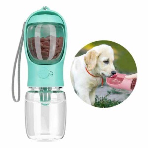 C-J-W 犬 水飲み器 ペット 水飲み 犬 散歩 おやつ 給水器 水槽付き 犬用品 犬用水入れ ウォーターボトル 350ml 大容量 水漏れ防止 高温耐