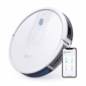 Anker Eufy RoboVac 15C（ロボット掃除機)【BoostIQ搭載/アプリ対応/超薄型/強力吸引/静音設計/自動充電/落下防止/衝突防止】 (1. ホワイ