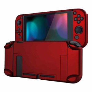 eXtremeRate PlayVital Nintendo Switchコンソールに対応するバックカバー、分割デザインでNS Joyconハンドヘルド用保護ケース（ハード）