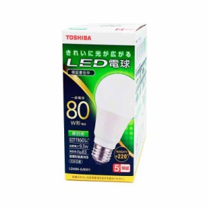 東芝(TOSHIBA) LED電球 80W相当 全方向 昼白色 E26口金 1P 密閉器具対応 LDA9N-G/80V1