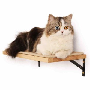 FUKUMARU 壁掛け式猫用ステップ キャットウォーク 木製 取り付け簡単 キャット (サイザル麻マット)